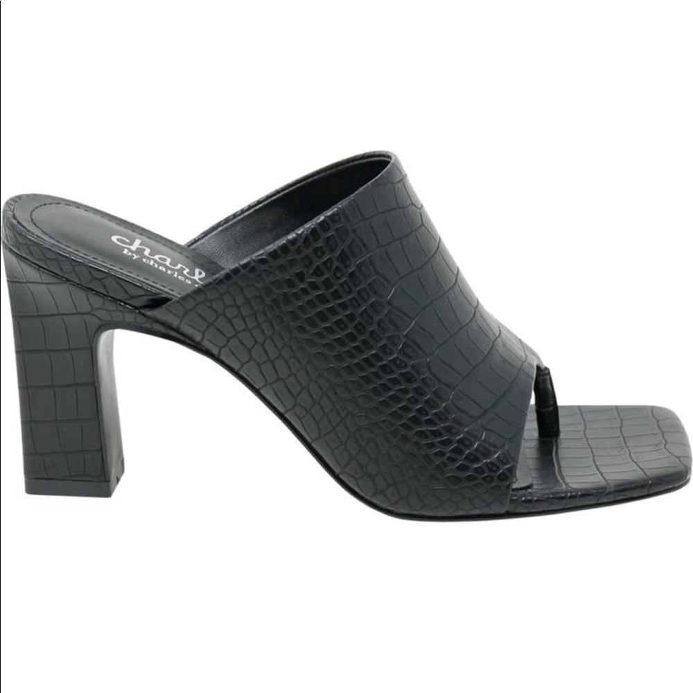 Charles David black mule heel